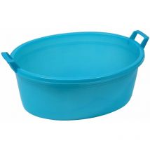Bacinella ovale en plastique bleu 70 lt.