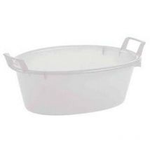 Bacinella ovale in polietilene bianca - CM.80X31H. LT.75