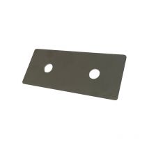 Graphskill - Backing plate For M8 U-Bolt 45 mm Hole Centres T304 Stainless Steel 10 mm hole 30 5 75 mm