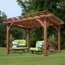 Backyard Discovery Cedar Wood Pergola 3.6m x 3m (12ft x 10ft)