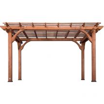 Backyard Discovery - Cedar Wood Pergola 4.3m x 3m (14ft x 10 ft)