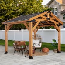 Backyard Discovery - Norwood Cedar Wood Patio Gazebo 3.6 x 3.0m (12ft x 10ft)