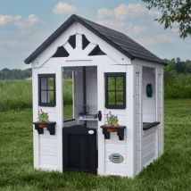 Backyard Discovery - Sweetwater Cedar Wooden Playhouse White