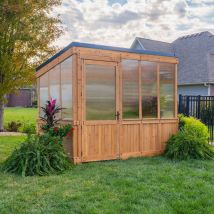 Backyard Discovery - Willow Cedar Wood Greenhouse 2.7m x 1.8m (9ft x 6ft)