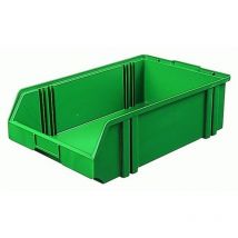 La-ka-pe - Bacs à bec, empilables, en polystyrène incassable, Taille : 1C, Dimensions 500/450 x 300 x 145 mm, Couleur gris