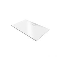 Hüppe - Bacs à douche EasyFlat fonte minérale, 1200x52x800 mm Ecoulement:côté long, blanc
