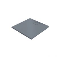 Hüppe - Bacs à douche EasyFlat fonte minérale, 900x52x900 mm, gris mat