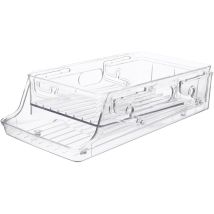 Bacs de rangement Réfrigérateur Mini conteneurs Organisateur de canettes de bière Support de canette transparent Boîte de rangement Tiroir Plastique