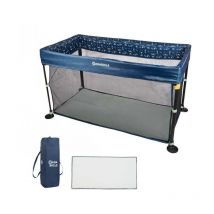 Lit Parapluie Easy Clip - Facile a plier et déplier - Lit Léger et Compact avec Sac de transport inclus - Matelas in - Badabulle