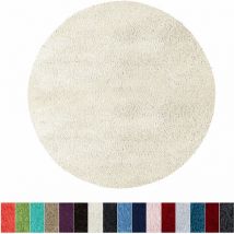 Badematte SKY Soft Ivory Creme 95 cm Durchmesser