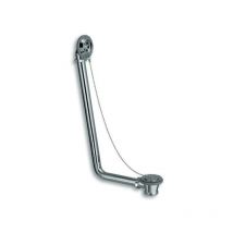 Badewannenablauf mit Kette aus verchromtem Messing, freiliegend, ohne Siphon