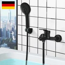 Badewannenarmatur mit Handbrause Duschsysteme Duscharmatur mit Wasserfall Auslauf Wannenarmatur Badarmatur inkl. Wandhalterung Einhandmischer