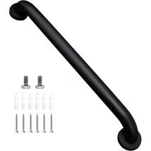 Badezimmer-Handlauf aus Edelstahl 304, geeignet für Badewanne und Treppe, mattschwarz, 50 cm