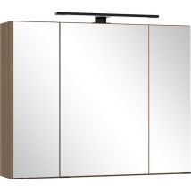 Badezimmer Spiegelschrank 80 cm breit Eiche SORRENT-03