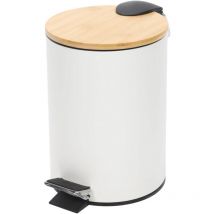 Badezimmerabfallbehälter Bambus zetru, 3 l