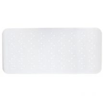 Badezimmermatte Gummi 34x74 Weiß