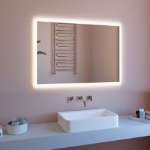 Badezimmerspiegel Antibeschlag Mit Led-hintergrundbeleuchtung 100x70 Etr127-m