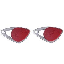 Intratone - Lot de 2 badges électroniques rouge - badges mifare en inox 08-0104 (ne se programme que par le syndic )