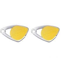 Intratone - Lot de 2 badges électroniques jaune - badges mifare en inox 08-0105 (ne se programme que par le syndic )