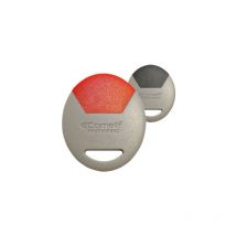 Comelit Immotec - Badge mifare format porte clé gris/rouge - comelit - cle/gr