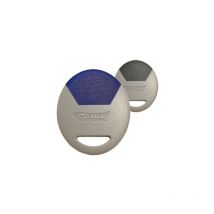 Comelit Immotec - Badge mifare format porte clé gris/bleu - comelit - cle/gb
