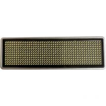 Sertronics - Badge porte-noms led Shenzhen LeSun 125908 blanc 44 x 11 Pixel (l x h x p) 93 x 30 x 6 mm 1 pc(s) Q718902