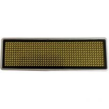 Badge porte-noms led Shenzhen LeSun 125912 orange 44 x 11 Pixel (l x h x p) 93 x 30 x 6 mm 1 pc(s) Q718592