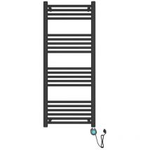 Badheizkörper Handtuchheizkörper elektrisch 230V Schwarz Matt 1600 x 500 (HxB)-700W
