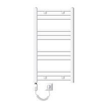 Ecd Germany Badheizkörper Elektrisch Mit Heizstab Eco 300w - 500 X 800 Mm - Weiß - Gerade Mit Seitenanschluss - Heizkörper Handtuchwärmer 