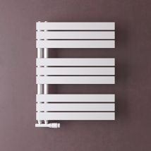 Doporro - Badheizkörper Badheizung Handtuchheizkörper 76x60cm Handtuchtrockner Handtuchwärmer Seitenanschluss Weiß 440 Watt