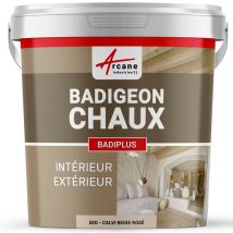 Arcane Industries - Badigeon à la chaux décoration intérieure extérieur maison badiplus - 5 kg (jusqu'à 25 m²) Calvi Beige Rosé