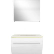 Badmöbel Set Gently 3 V1 Weiß Mdf Waschtisch 70cm