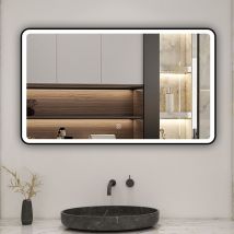 Acezanble - Badspiegel Touch led Wandspiegel Badezimmerspiegel Beleuchtung Beschlagfrei Kalt/Warmweiß dimmbar 120 x 70cm