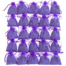 Bag of 25 sachets of dried lavender flowers Lavender sachets for drawers and cupboards