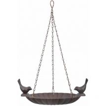 Mangiatoia per uccelli da appendere con uccello decorativo 2 uccelli