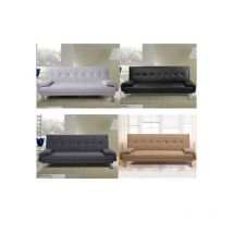Bagno Italia - Divano Letto da cm 194 Sofa per Soggiorno Moderno per 3 Persone Microfibra Grigio