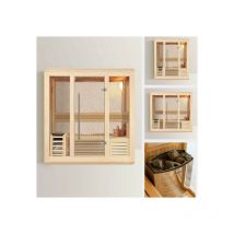 Sauna Finlandese 180x120 cm con radio bluetooth e luci led - Bagno Italia