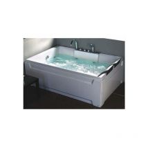 Vasca da bagno idromassaggio 185x123cm 16 getti ad aria e acqua cromoterapia radio - Bagno Italia