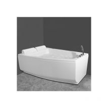 Bagno Italia - Vasca da bagno idromassaggio full optional 180x120 cm 2 posti luci bluetooth riscaldatore