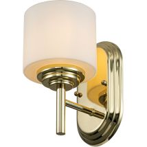 Elstead Feiss Malibu Lampada da parete in ottone lucido, IP44