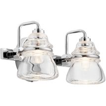 Elstead Kichler Talland Lampada Da Parete Per Bagno Cromo Lucido, Ip44