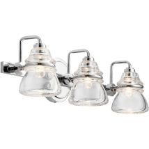 Elstead Kichler Talland Lampada Da Parete Per Bagno Cromo Lucido, Ip44