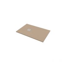 Bagno Expert - Piatto doccia 70x120 h.2,8 in marmo resina effetto pietra sabbia - Sabbia opaco