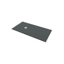 Bagno Expert - Piatto doccia 70x150 h.2,8 in marmo resina effetto pietra grafite - Grafite opaco