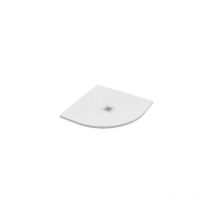 Piatto doccia 90x90 h.2,8 angolare in marmo resina effetto pietra