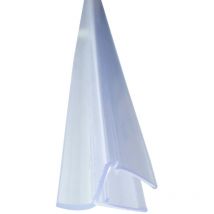Duschdichtung Spaltdichtung, Türdichtung Transparent für Glas Duschtür, Duschlippe aus PVC, schimmelbeständig - für 8mm Glasstärke