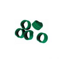 Bague d'identification volailles 16mm vert - lot de 20 pièces