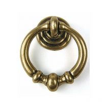 10 Poignees anneau zamak d35 vieux laiton ref 7-3009 32