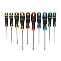 SNA - Bahco bahcofit Coloured Handle Screwdriver Set, 10 Piece BAHB219010RB