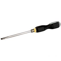 Bahco - ergo Schraubendreher für Schlitzschrauben mit Sechskantschaft und -ansatz, mit 3-Komponenten-Griff, 1,2 mm x 6,5 mm x 150 mm